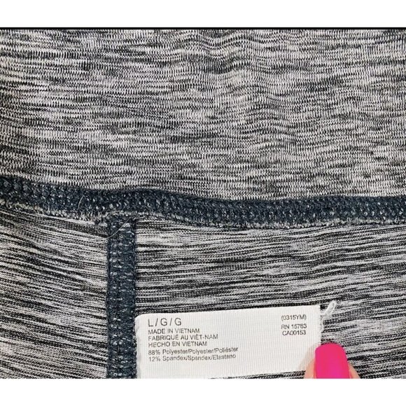 Champion Womens Leggings Sz Large Heather Gray Elastic Waist Footless Athleis - Picture 6 of 6